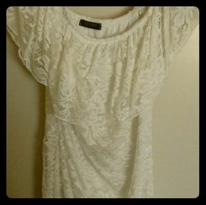 White lace dress